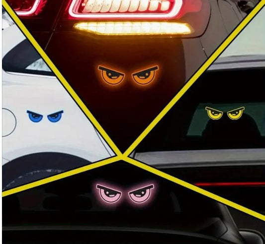 2-Pack Monster Eyes Reflective Car Stickers