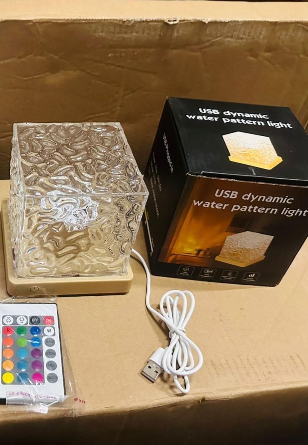 Ambient Water Ripple Night Light Aura