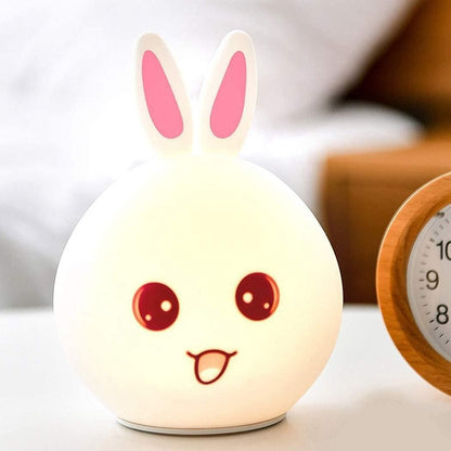 Rabbit Silicone Touch Sensor Night Light – Soft & Portable
