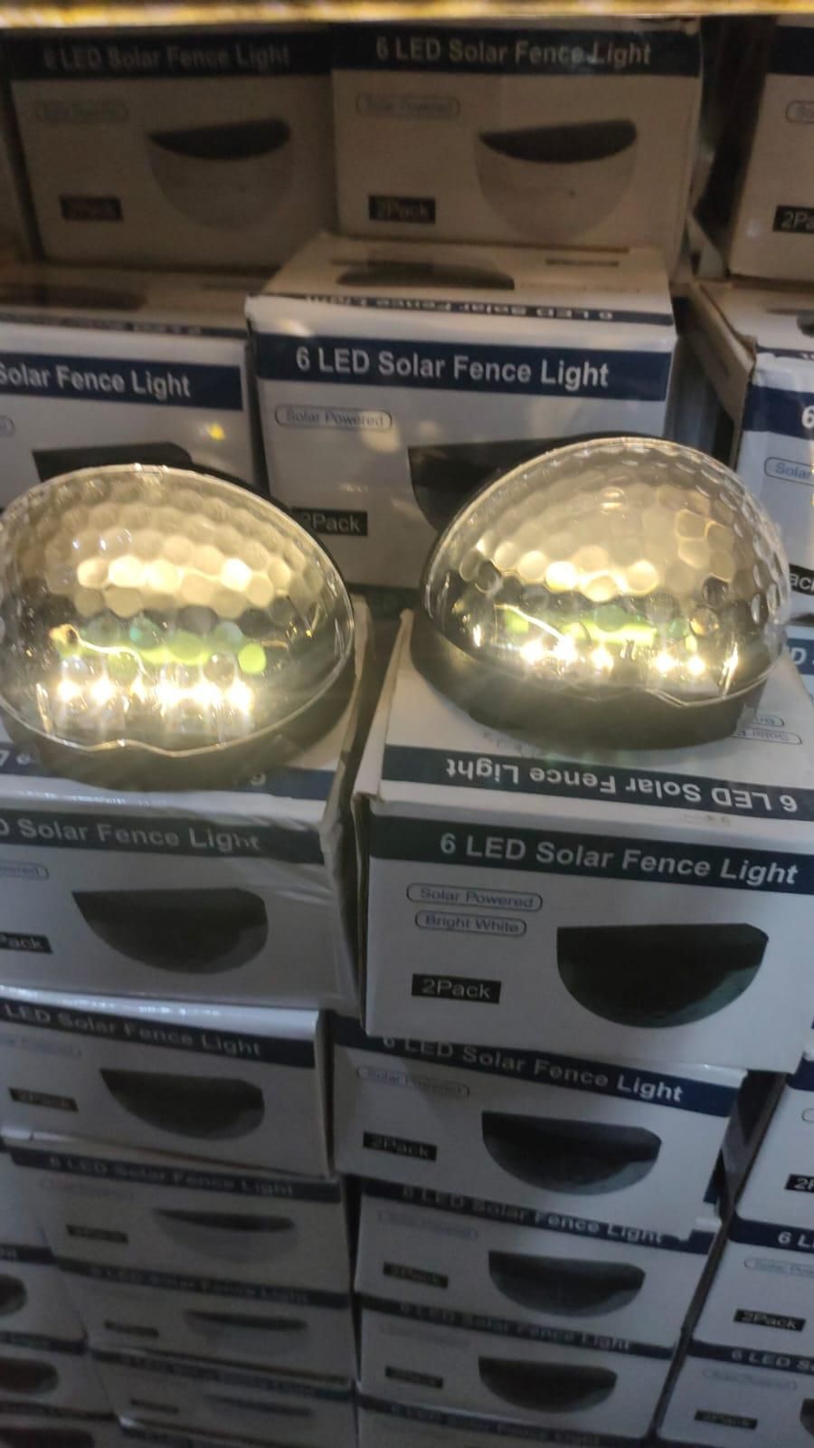 Evening Glow Solar Fence Lamps – Set of 4