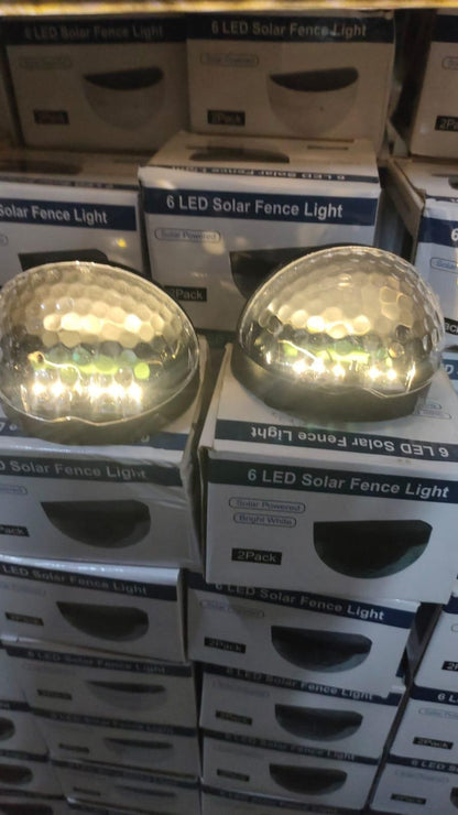 Evening Glow Solar Fence Lamps – Set of 4