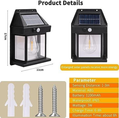 Solar LED Garden Wall Light