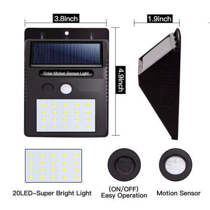 Outdoor Motion Sensor Solar Light – Waterproof & Energy-Saving