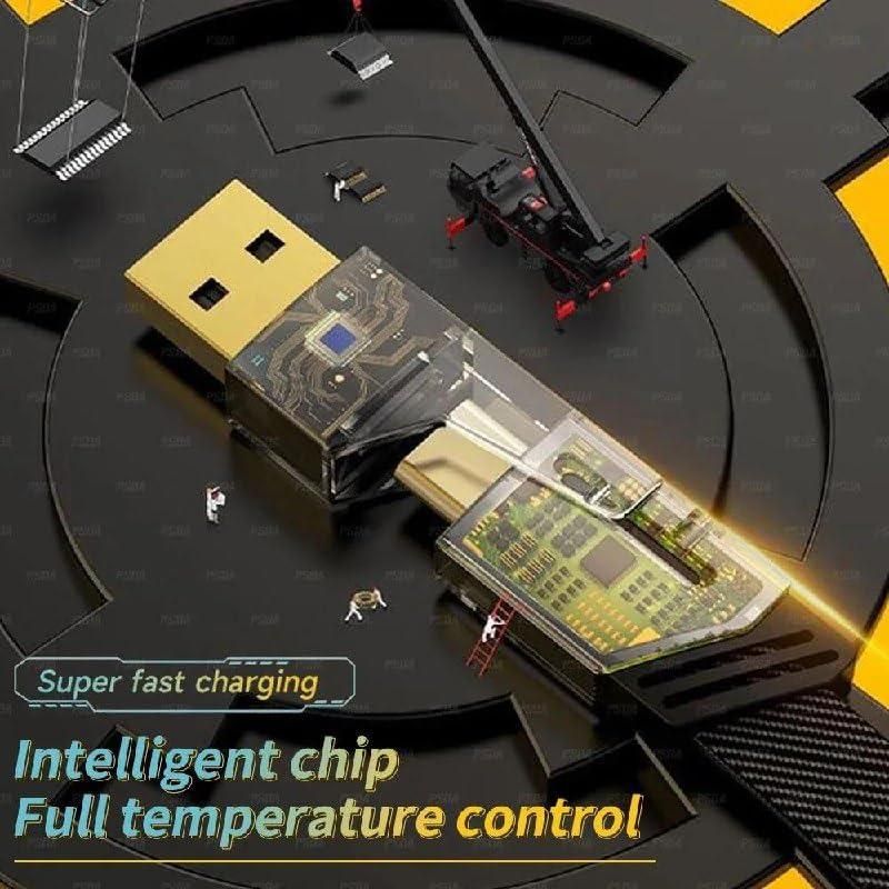 4-in-1 USB-C & Lightning Charging Cable – Plastic-Free, Eco-Friendly