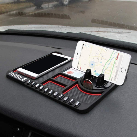 HSR Silicone Dashboard Phone Holder – Anti-Slip with Parking Number Display