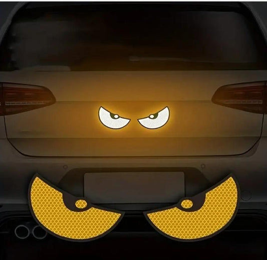 2-Pack Monster Eyes Reflective Car Stickers
