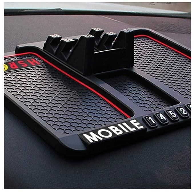 HSR Silicone Dashboard Phone Holder – Anti-Slip with Parking Number Display