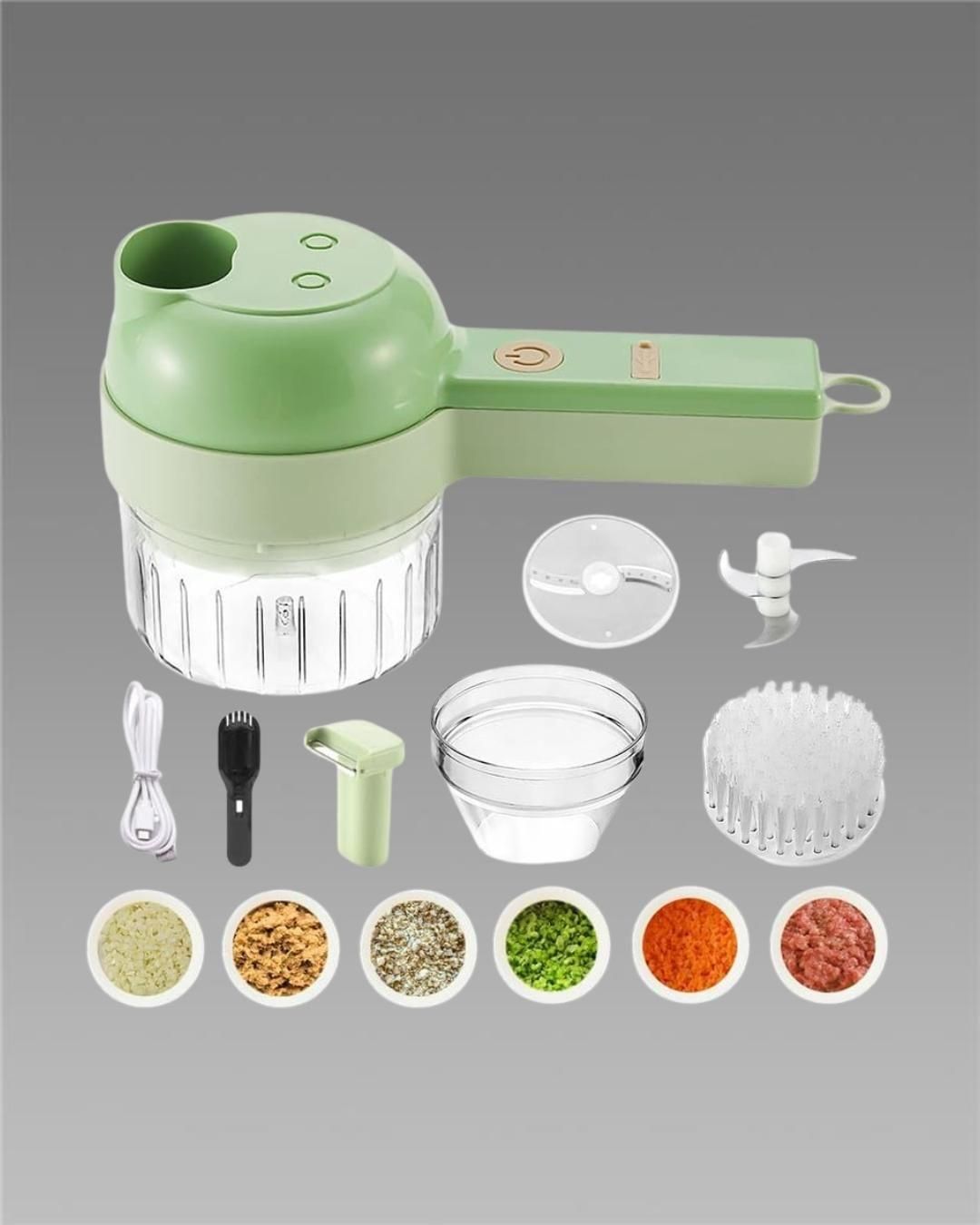 4-in-1 Portable Electric Vegetable Cutter